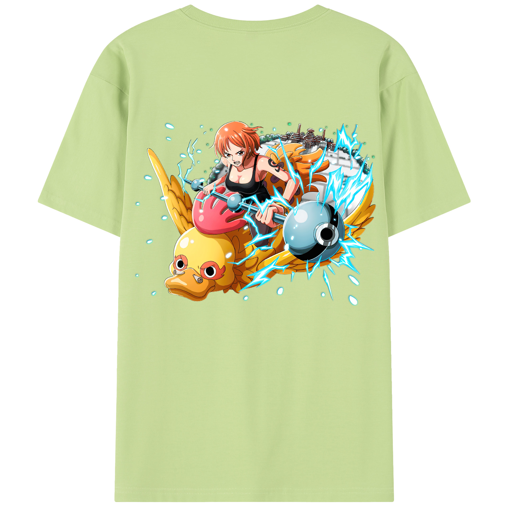 ワンピース ナミ ONE PIECE Nami 綿100％半袖Tシャツ（背面プリント）